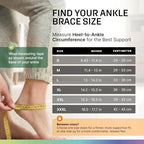Modvel Foot & Ankle Brace Socks for Sprained Ankle Compression Sleeve - Foot Support for Women & Men - Tendonitis & Arthritis Ankle Brace Sports Running, Torn Ligaments & Women Stabilizing Ankle Wrap