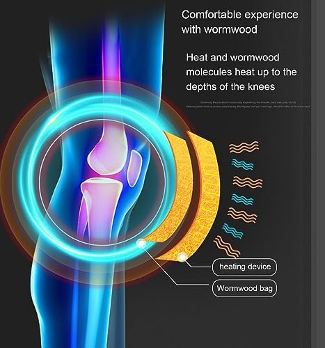 VIDECOR Heated Knee Brace Wrap, Electric Heating Knee Pad, Heating Knee Brace Wrap, Warm Therapy for Joint Pain, Arthritis Meniscus Pain Relief for Men And Women