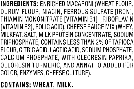 Kraft Mac and Cheese, 4 Boxes, for Easy Dinner or Dinner Sides, Original Flavor, No Artificial Flavors, Preservatives or Dyes, 7.25 oz