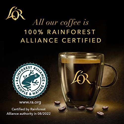 L'OR Espresso Capsules, 10 Count Papua New Guinea, Single-Serve Aluminum Coffee Capsules Compatible with the L'OR BARISTA System & *Nespresso Original Machines, 10 Count (Pack of 1)