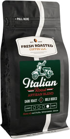 Fresh Roasted Coffee, Italian Roast, 12 oz, Dark, Kosher, Ground