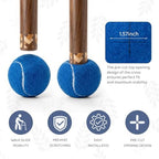 ANCKNE Walker Tennis Balls Precut Tennis Balls for Walkers 4PCS Walkers Legs Universal Precut Glide Balls, Heavy Duty Long Lasting Felt Pad Glide Coverings for Furniture Legs and Floor Protection