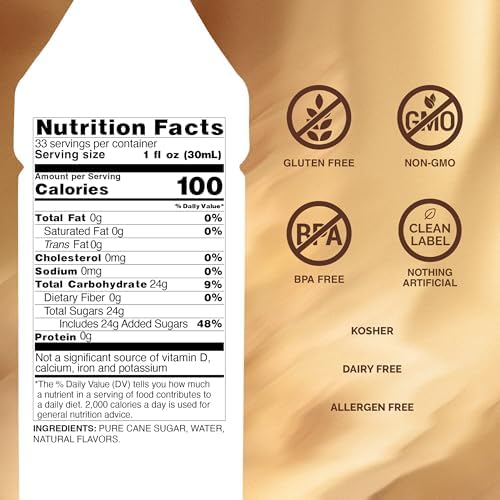 Monin - White Chocolate Syrup | Premium Syrup for Lattes, Mochas & More | Clean Label with No Artificial Flavors, No Artificial Preservatives (BPA-Free Plastic Bottle, 1 Liter)