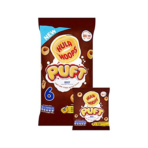 Hula Hoops Puft Beef 15g x 6 per pack - (Pack of 4)