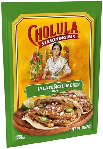 Cholula Jalapeño Lime Seasoning Mix, 1 oz (Pack of 12)