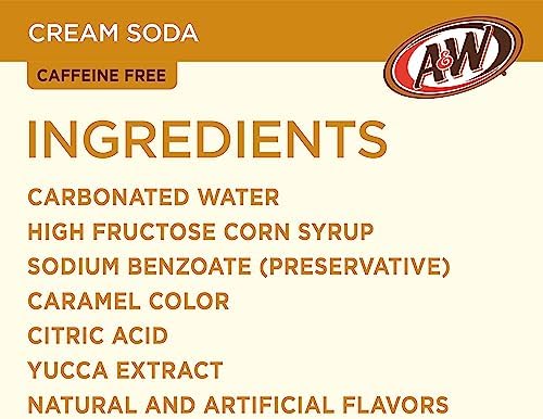 A&W Cream Soda, 12 fl oz cans, 12 pack