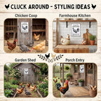 Smilelife Funny Chicken Gifts Chicken Cluck Around and Find Out Tin Sign for Home Farm Chicken Coop Farmhouse Kitchen Garden Decor 8 X 12 Inch (3020)
