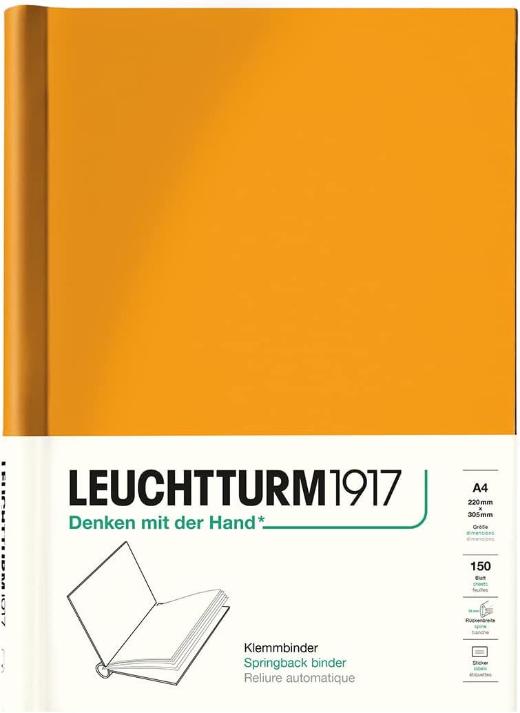 LEUCHTTURM1917 - PEKA Springback Binder (Risign Sun) - Holds 150 Sheets of Paper