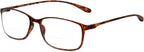 Calabria 720CB Flexie Round Square Bifocal Reading Glasses Men/Women Bi-focal Readers Flexible Lightweight Durable TR-90