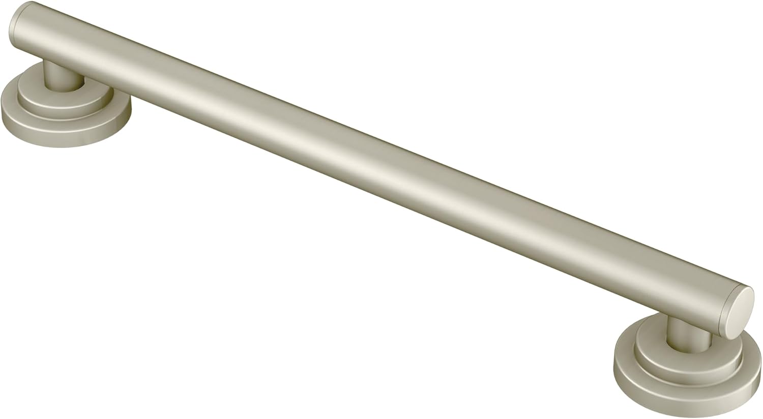Moen YG0724BN Bathroom Safety 24-Inch Stainless Steel Modern Bathroom Grab Bar, Brushed Nickel