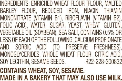 (Club Pack) Sara Lee Artesano White Bakery Rolls, 12 count, (1.5 oz each), Sliced Bread Dinner Rolls, 18 oz Bag