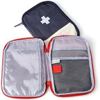 JIAKAI 2 Packs First Aid Bag,Empty First Aid Pouch,Mini Portable Medical Bag for Outdoor Camping Hiking Travel Emergency，Multifunction Emergency Medicine Storage Bag-7x5 inch