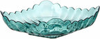 Fruit Bowls 4 PCS Transparent Creative Fashion Home Fruit Basket Fruit Basket Snack Living Room Coffee Table Dried Fruit Snack Bowl Blue Pink Fruit Tray Decorative Fruit Basket (Color : B)