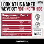 NAKED BCAAs Amino Acids Powder, Only 1 Ingredient, Pure 2:1:1 Formula, Vegan Unflavored Branched Chain Amino Acids, Instantized All Natural BCAA Supplement - 500 Grams, 100 Servings