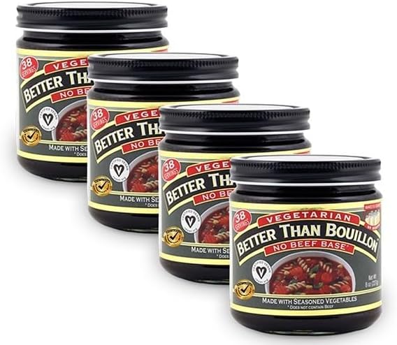 Better Than Bouillon Vegetarian No Beef Base 8 oz (Pack of 4)