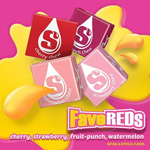 STARBURST FaverREDs Fruit Chews Chewy Candy, Party Size, 50 oz Bag