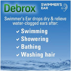 Debrox Swimmer’s Ear Drops with Isopropyl Alcohol, Ear Drying Drops for Adults and Kids, 1 Fl Oz