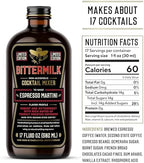 Bittermilk Espresso Martini Mixer - All Natural Handcrafted Cocktail Mixer - Cocktail Mix - Just Add Whiskey, Makes 17 Cocktails