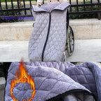 Winter Thicken Wheelchair Full Body Warm Blanket, Fleece Lined Lower Body Wheelchair Cover, Upgraded Windproof Wheelchair Blanket, Universal Fit, Perfect for Keeping Legs Cosy