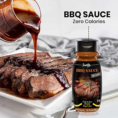 Sugar Free BBQ Sauce - Sugar Free barbecue sauce - Zero Calories and Fat Free, 11.1 FL OZ - No Sugar BBQ Sauce - Gluten Free, Low Sodium, Low Carb - ServiVita