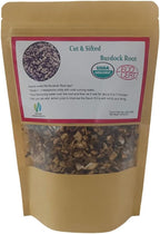 Cut & Sifted Organic Burdock Root Tea Caffeine Free 5 Ounces - Herbal Ingredient Dried Arctium lappa Tea 142G