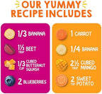 HAPPYTOT Organics Stage 4 Baby Food Pouches, Gluten Free, Vegan Snack, Love My Veggies, Fruit & Veggie Puree, Variety Pack, 4.22 Ounce (Pack of 16), Amazon Exclusive