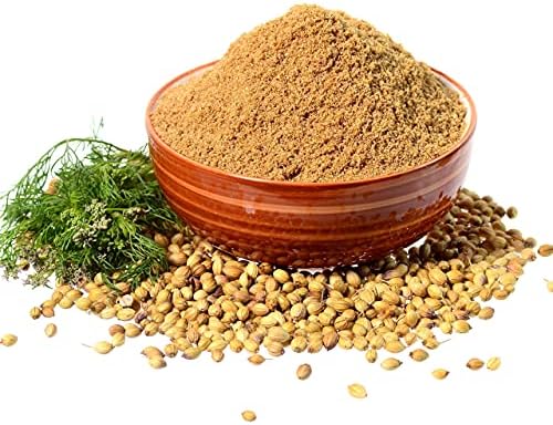 SPICES VILLAGE Coriander Powder, Ground Coriander Spice, 8 oz, Kosher Certified, All Natural Roasted Indian Spice for Seasoning and Cooking, Gluten Free, Non GMO, Resealable Bulk Bag