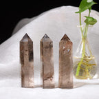 1PCS Smoky Quartz Natural Crystal Towers2.75-3.54" Healing Crystal Wand 6 Faceted Chakra Reiki Meditation Therapy