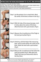 Knee Brace for Women & Men for Acl/Pcl/Mcl, Meniscus Tear, Ligament/Sports Injuries, Arthritis (OA), Knee Joint Pain Relief & Support (Black, Size-4) CHECK SIZE CHART FOR BEST FIT (PIC 2&3)