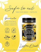 Sweet Spell Gold Luster Dust Edible Glitter (15g) - Shimmer Pearl Dust Powder for Decorating Cakes, Chocolate, Drinks, Cocktails - 100% Edible, Food Grade, Vegan, Gluten-Free