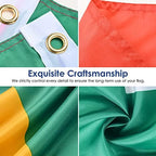 AhfuLife South African Flag 3x5 Ft, Large South Africa Flags for Outside - Double Side with Brass Eyelets for Olympic Party Decorations, Bar Garden Street Decoration Indoor Outdoor