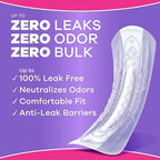 Always Discreet Adult Incontinence Pads for Women, Drier, 6 Drop Regular Length, Extra Heavy Absorbency, Pads for Bladder Control Management, Bladder Leaks, & Postpartum Pads, 66ct