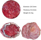 SUNYIK Natural Rainbow Titanium Coated Quartz Geode Quartz Crystal Cluster Specimen for Home Office Decoration Reiki Healing Meditation, 10-35g(0.02-0.08lb), Red AB Crystal