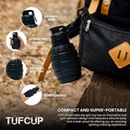 Spit Cup Spittoon for Chewing, Portable Reusable Spit Dipping Cup with Lid, Collapsible Spill Resistant Leak Proof Silicone Body Travel Spitter