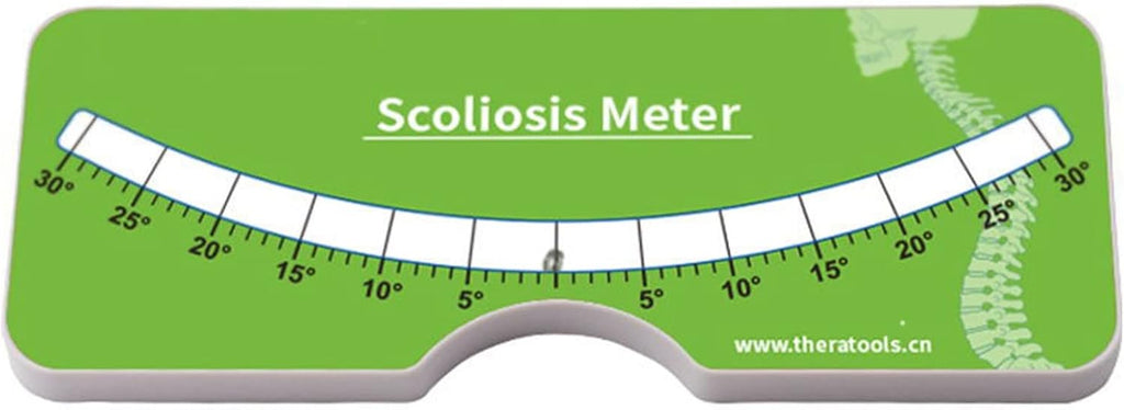 Pocket Scoliometer Medical Measuring Device for Back Scoliosis Diagnosis Portable Device, 0‑30° Testing Range for Measuring S Pinal Alignment