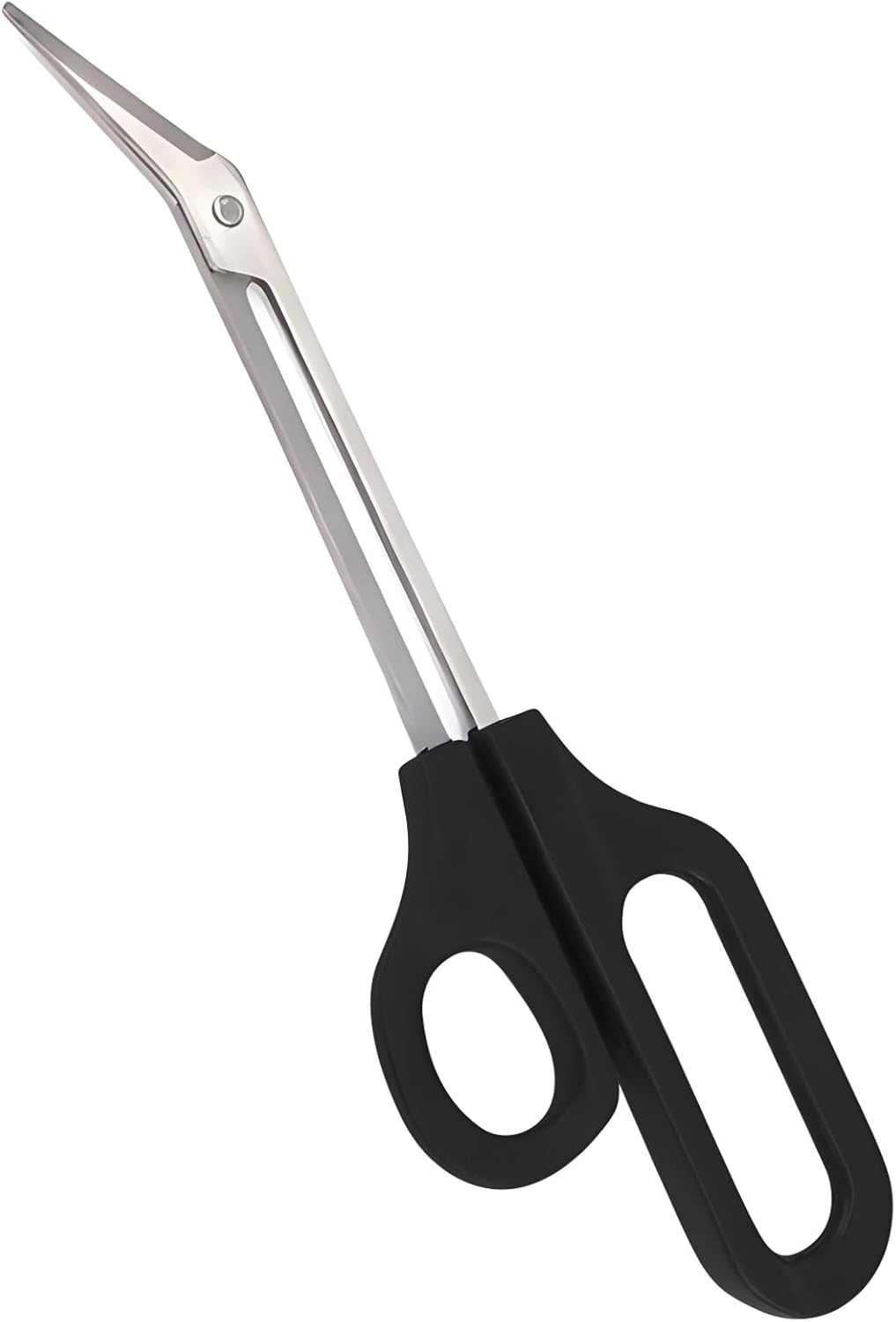 8.3 Inch Long Handle Toenail Scissors for Thick Nails & Easy Reach Long Handled Toe Nail Clippers for Seniors Women Men (Black)