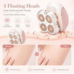 Electric Razor for Women Legs, Electric Shaver for Women Legs, Wet & Dry Use, Painless Bikini Trimmer Face Body Underarm Arm Hair Removal Device for Woman Lady Teen Girls Gifts,Pink