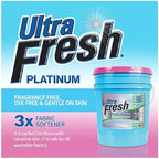 Ultra Fresh 5 Gallon Platinum Fabric Softener for All Machine Types, Liquid Laundry Softener, Up to 640 Loads, Fragrance & Dye Free
