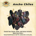Dried Chili Pepper Variety Pack 4oz Each - Includes Premium Whole Ancho, Guajillo, Pasilla Chiles – Staple for Mexican Recipes - Moles, Salsa, Sauces, Birria, Stews, Tamales. By El Molcajete