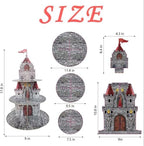 Medieval Castle Cupcake Stand Medieval Knight Birthday Party Decorations 3 Tiered Castle Dessert Cake Table Displays Dragon Baby Shower Birthday Party Decorations for Boy Girl