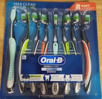 Oral B Oral-b Cross Action Advanced Toothbrush with Bacteria Guard Bristles, 8 Pack, 8Count (Soft)