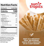 Sun Tropics CocoRolls Salted Caramel Flavor- 6 count, 4 oz each | Crisp Rolled Wafer Cookies, Coconut Rolls Made With Pure Coconut Cream | Gluten Free & Dairy Free Coconut Wafer Snack