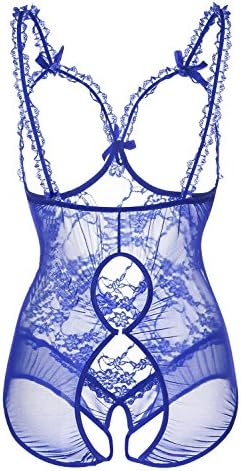 Plus Size Lingerie for Women Sexy Lingerie Bodysuit One-Piece Teddy Black