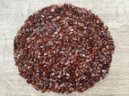0.5 Pound Natural Semi Tumbled Orange Garnet Gemstone Chips, Crushed Mini Orange Garnet Crystals, Undrilled Crystal Chips (Orange Garnet)