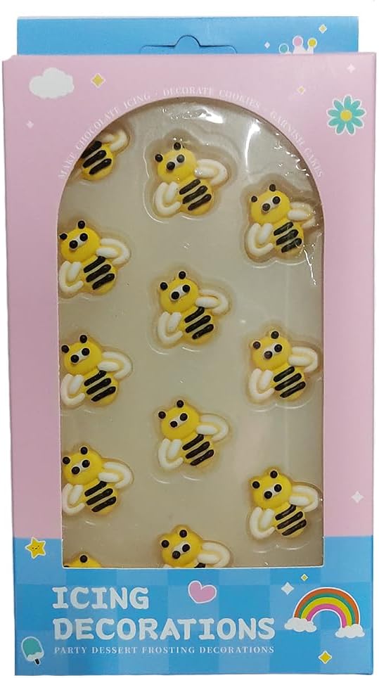 Edible Candy Bee Cake Decorations Dessert Sugar Sprinkles Party Cookie DIY Cake Cupcake Topper Icing Frosting Decoration Holiday Supplies
