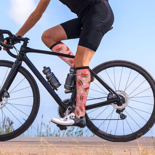 Camo Print Compression Socks Calf Knee High Support Socks Novelty For Women Men Nurse Athletic Running Hiking Travel