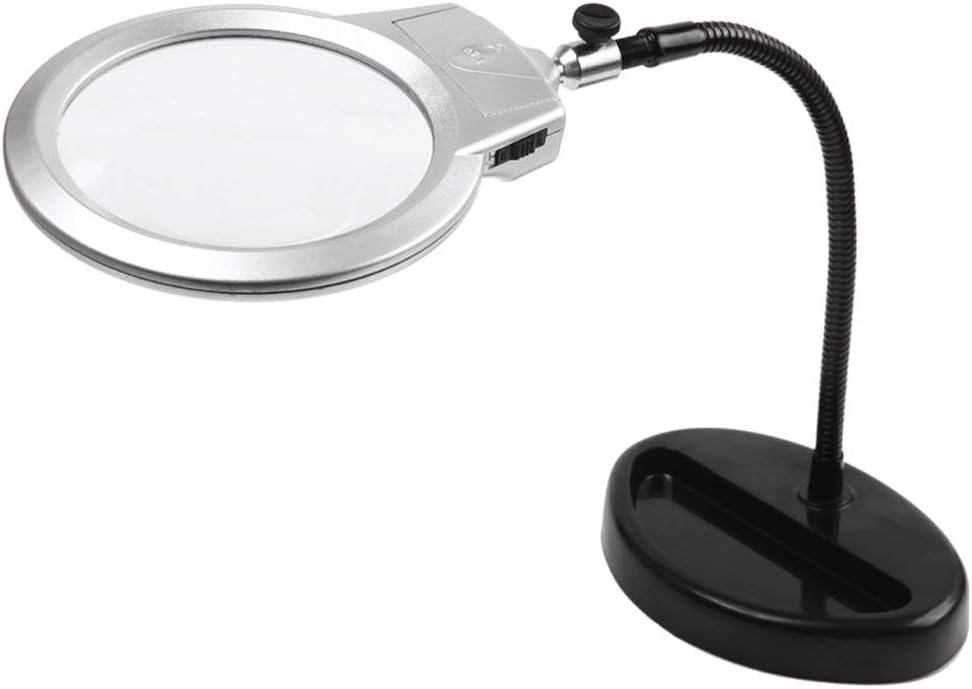 Magnifying Glass,DHD High Magnification 10X/20X for Reading with Light Magnifier