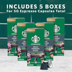 Starbucks by Nespresso Original Line, Decaf Espresso, Dark Roast, 50-count Espresso Pods