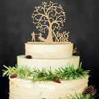 Mr and Mrs Cake Toppers Funny Bride and Groom Rustic Wood Wedding Aniversary Party Engagement Decoration