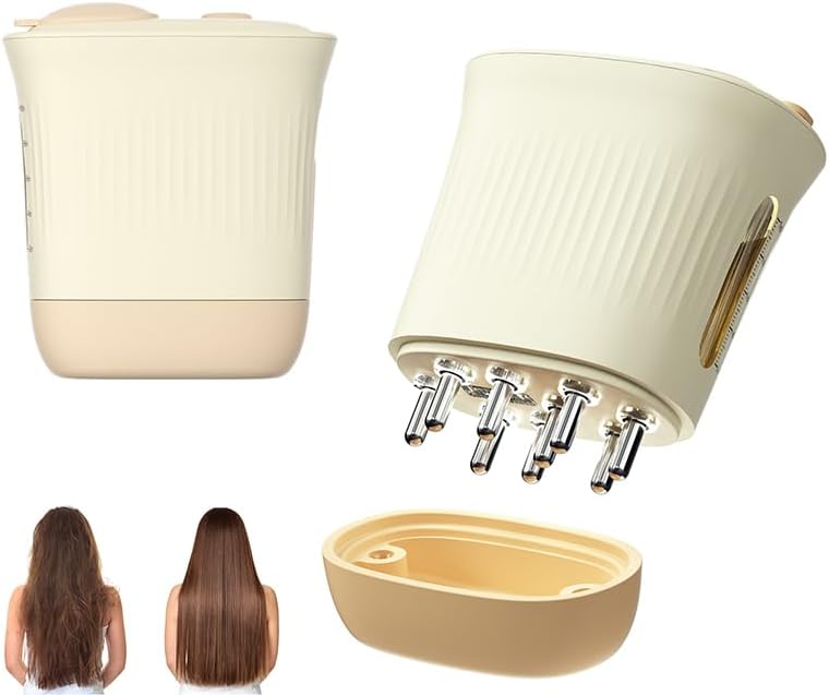 2025 Applicator Oil Comb,2 in 1 Electric Massage Brush and Hair Oiling Applicator Root, Electric Scalp Massage Comb,Scalp Oil Dispenser,Advanced Scalp Care Brush for Hair Oiling（10ML）